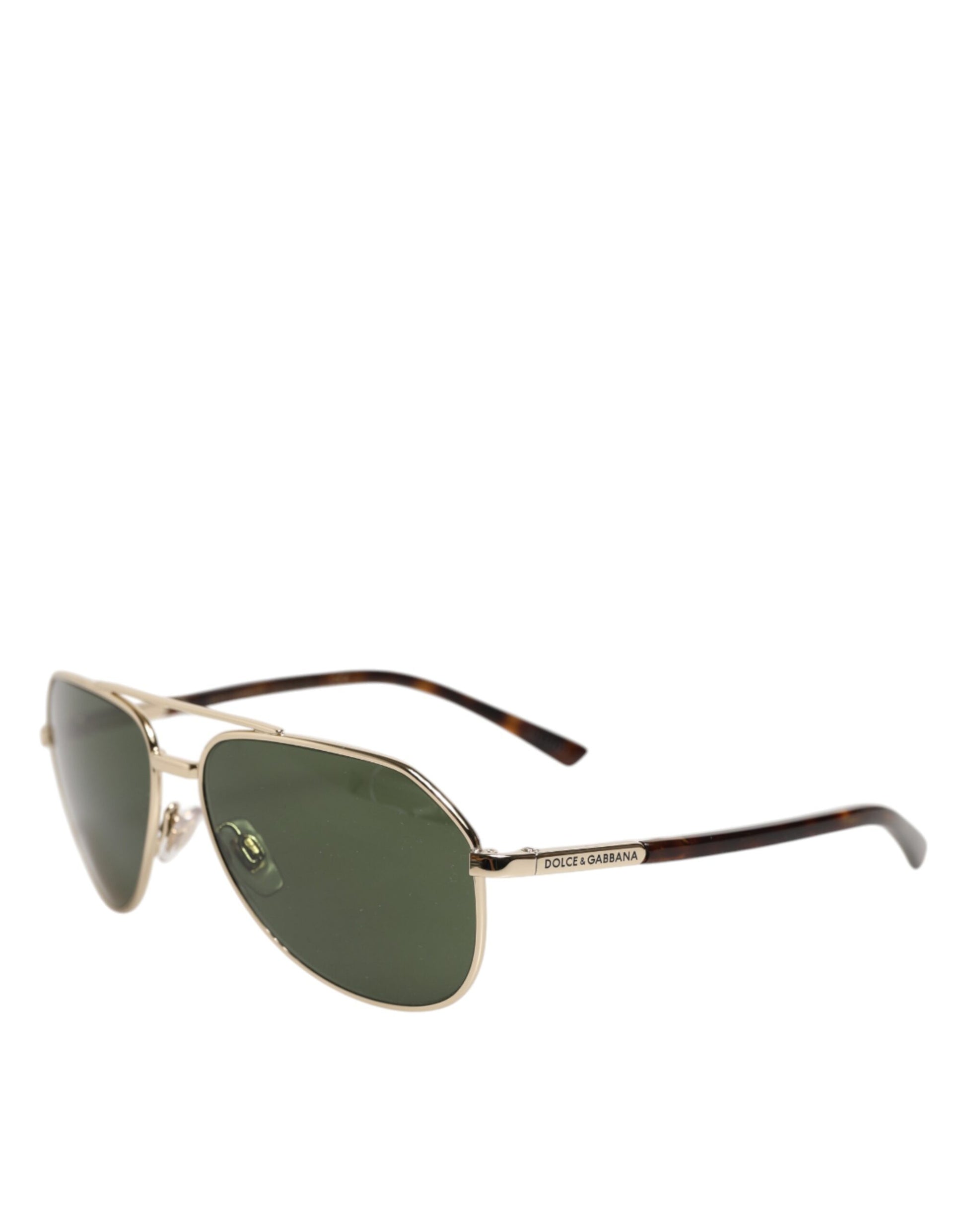 Dolce & Gabbana DG2125 Silver Frame Aviator Sunglasses