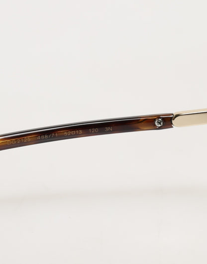 Dolce & Gabbana DG2125 Silver Frame Aviator Sunglasses