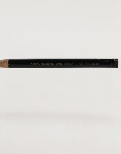 Dolce & Gabbana DG2245 Matte Black Steel Frame Gray Lens Sunglasses