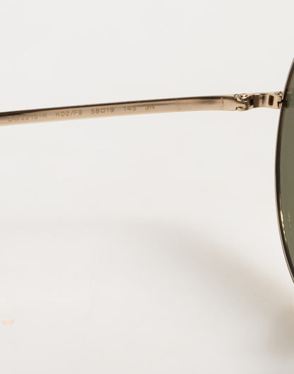 Dolce & Gabbana Gold Metal Round Shades - DG2215K Eyewear
