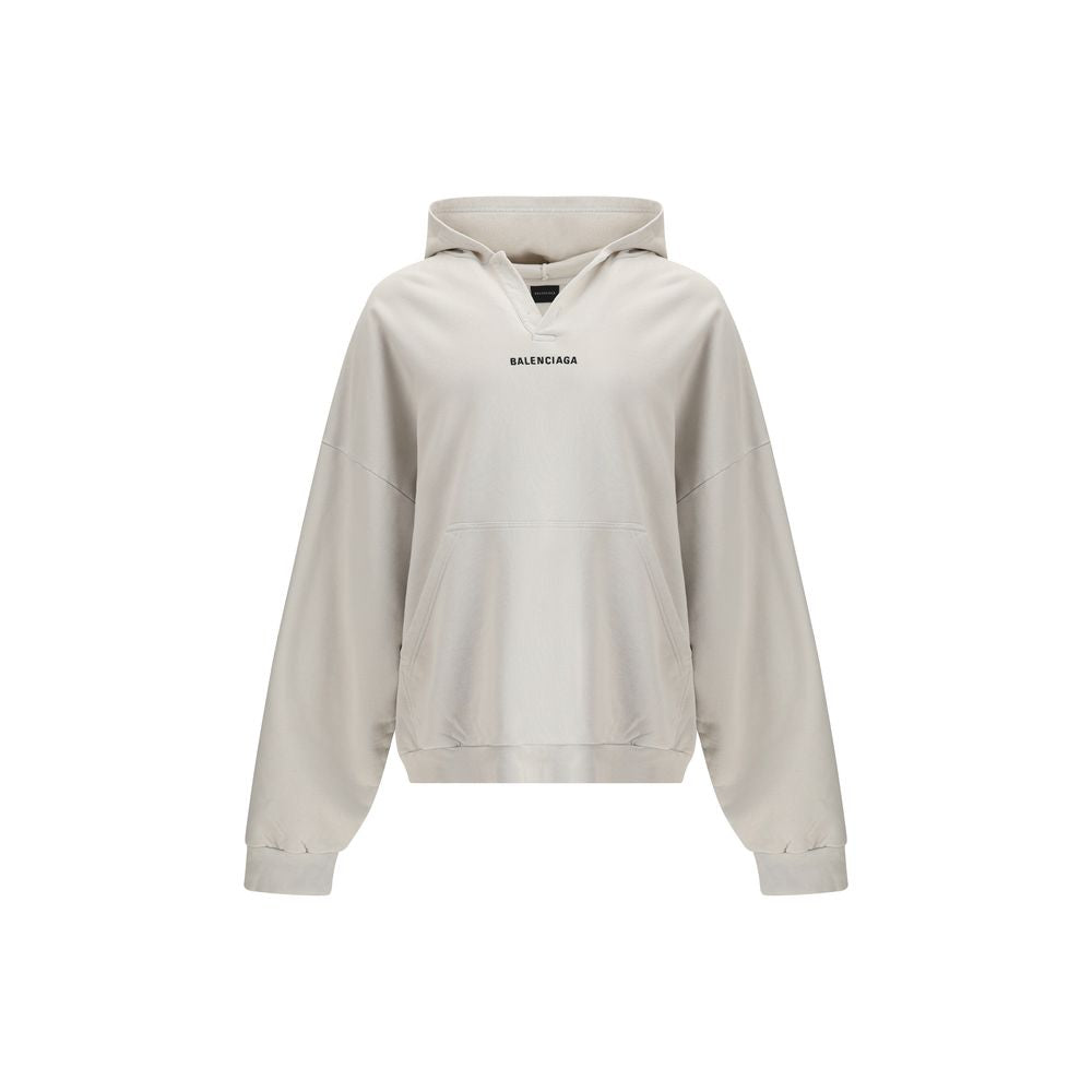 Balenciaga White Logo Hoodie