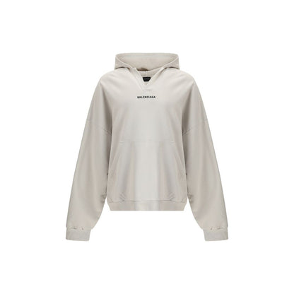 Balenciaga White Logo Hoodie