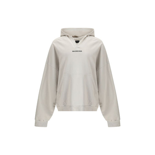 Balenciaga White Logo Hoodie
