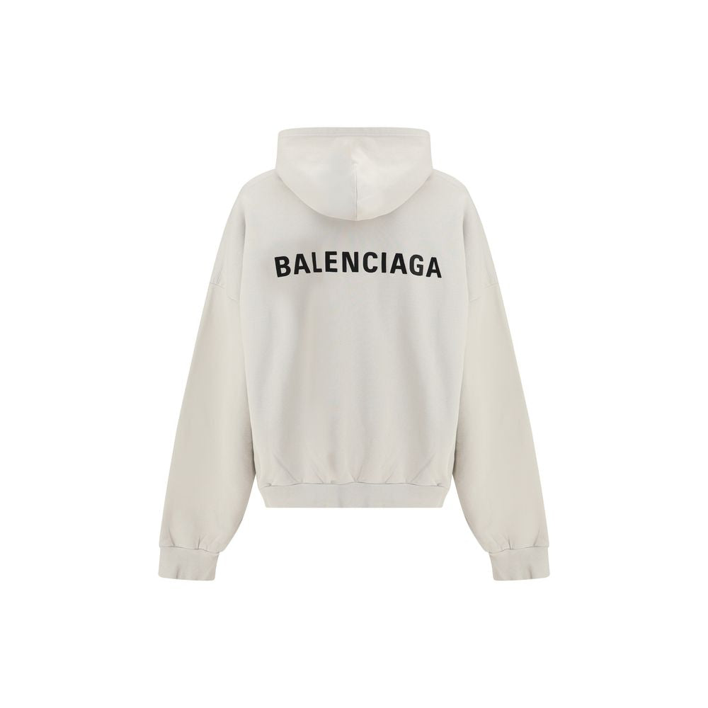 Balenciaga White Logo Hoodie