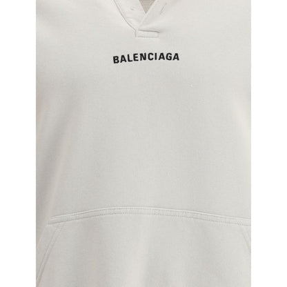 Balenciaga White Logo Hoodie