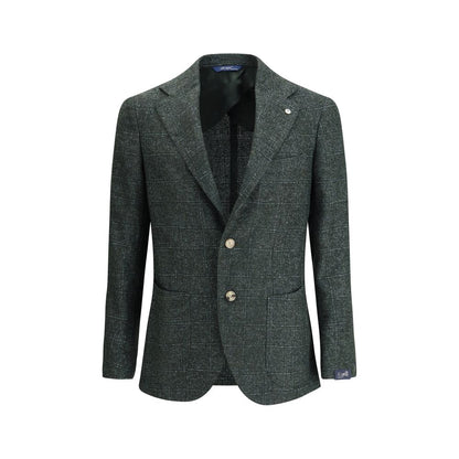 Gi Capri Single-breasted Blazer in Mélange Fabric