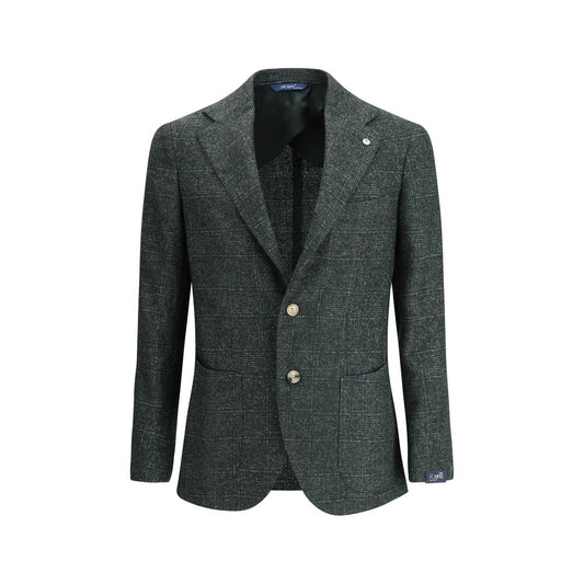 Gi Capri Single-breasted Blazer in Mélange Fabric