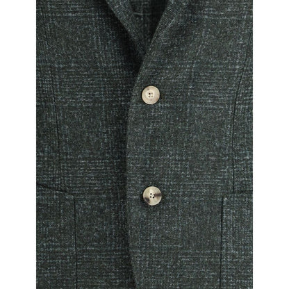Gi Capri Single-breasted Blazer in Mélange Fabric