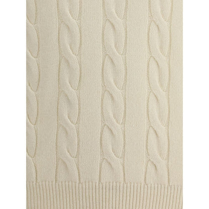 Aragona Cashmere Braided Turtleneck Sweater