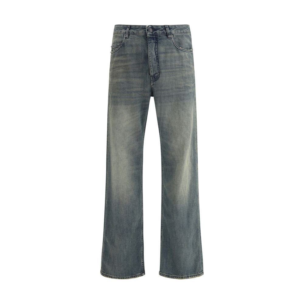 Balenciaga Relaxed Fit Cotton Denim Pants