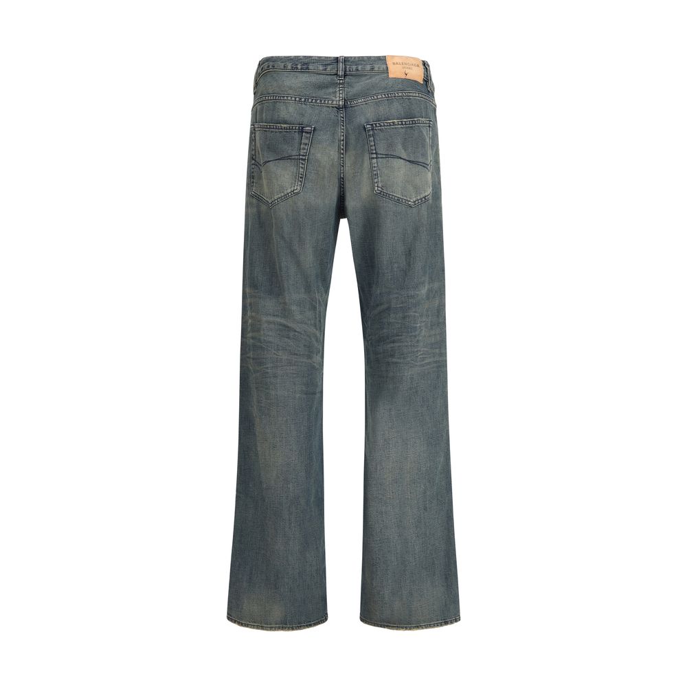 Balenciaga Relaxed Fit Cotton Denim Pants