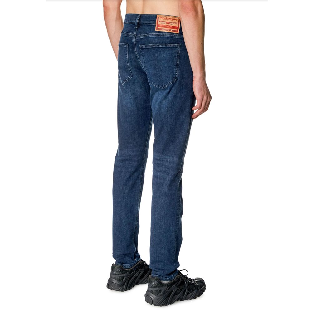 Diesel Blue Cotton Slim-Fit Jeans