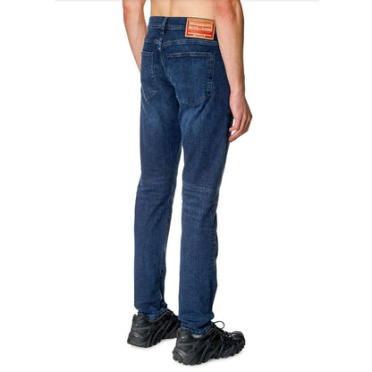 Diesel Blue Cotton Slim-Fit Jeans