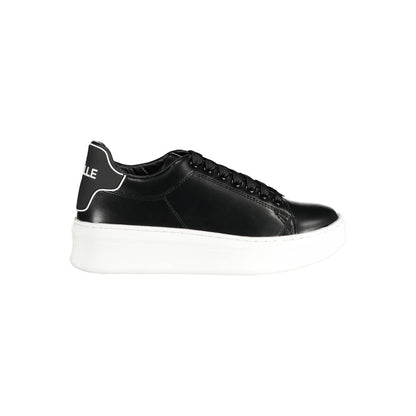 Gaelle Paris Black Polyethylene Sneaker - Urban Style Meets Comfort
