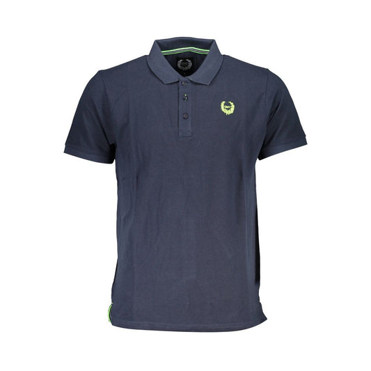 Gianmarco Venturi Blue Cotton Polo Shirt