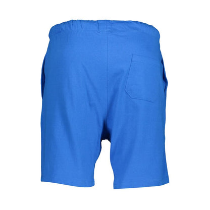 Gianmarco Venturi Blue Cotton Sporty Shorts