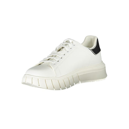 Gaelle Paris Bianco Polyurethane Men Sneaker