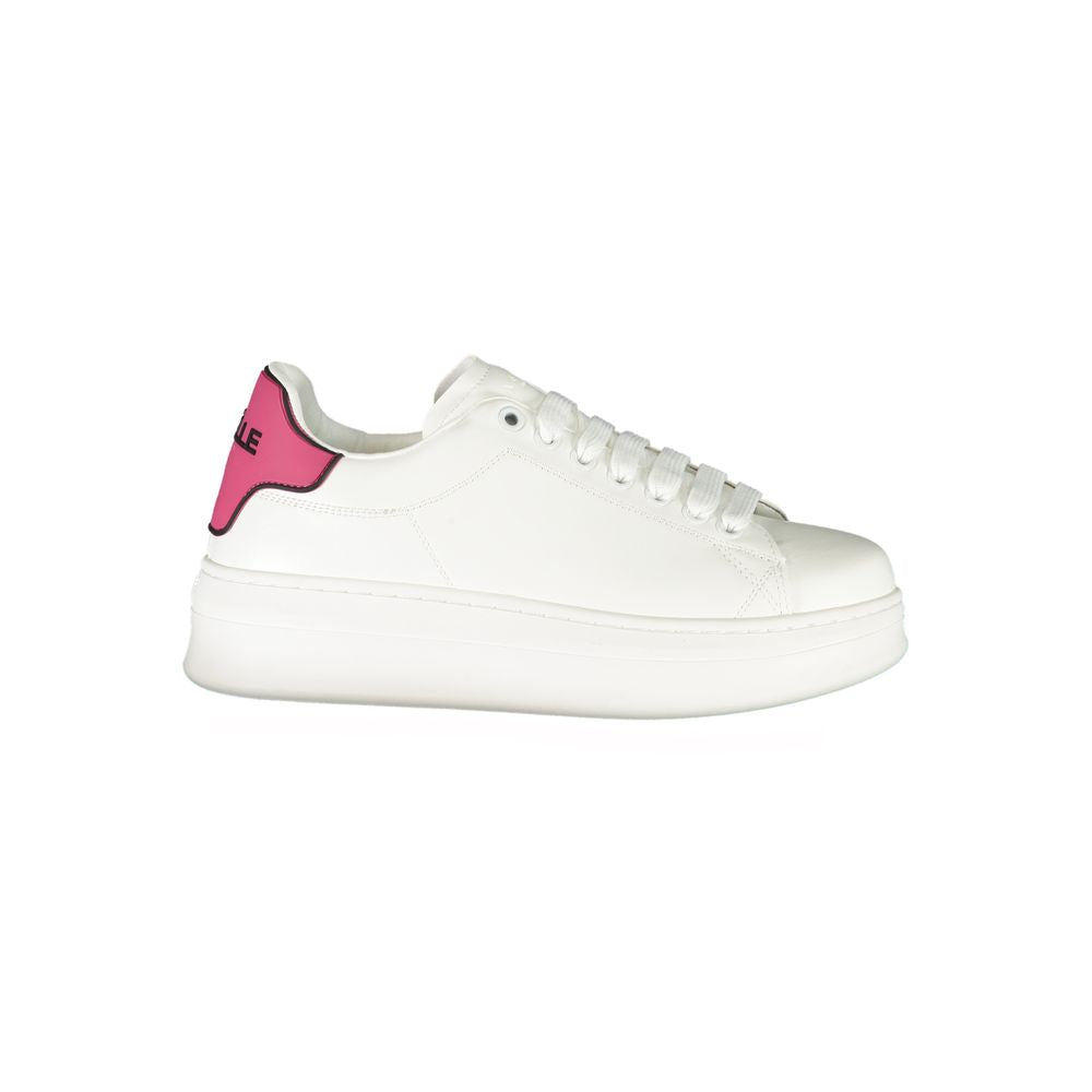 Gaelle Paris Pink Polyethylene Sneakers