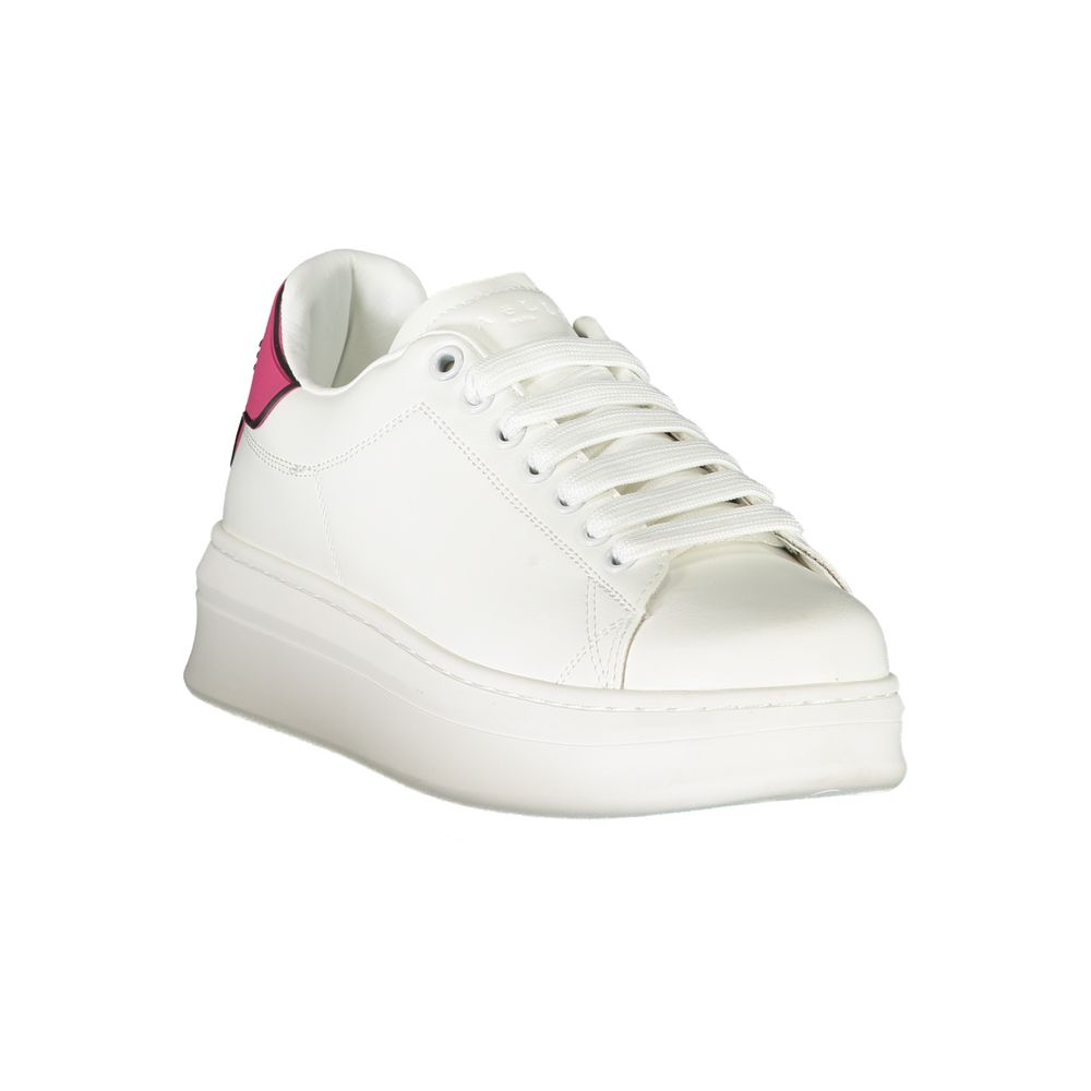 Gaelle Paris Pink Polyethylene Sneakers