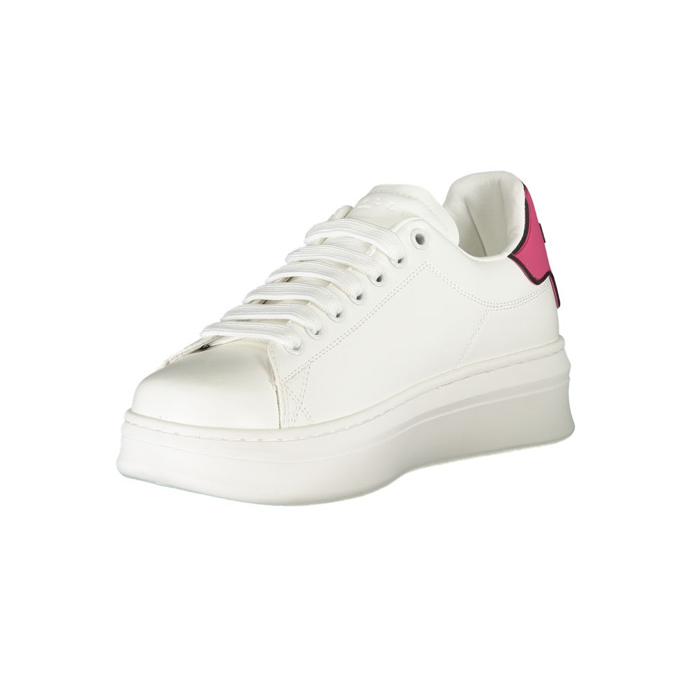 Gaelle Paris Pink Polyethylene Sneakers