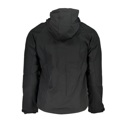 Gianmarco Venturi Black Polyester Soft Shell Jacket for Men