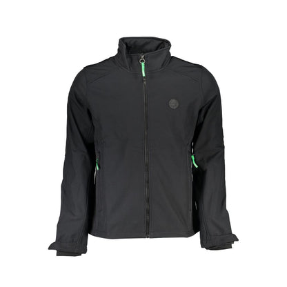 Gianmarco Venturi Black Polyester Soft Shell Jacket for Men