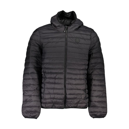 Gianmarco Venturi Long Sleeved Black Polyamide Jacket with Hood