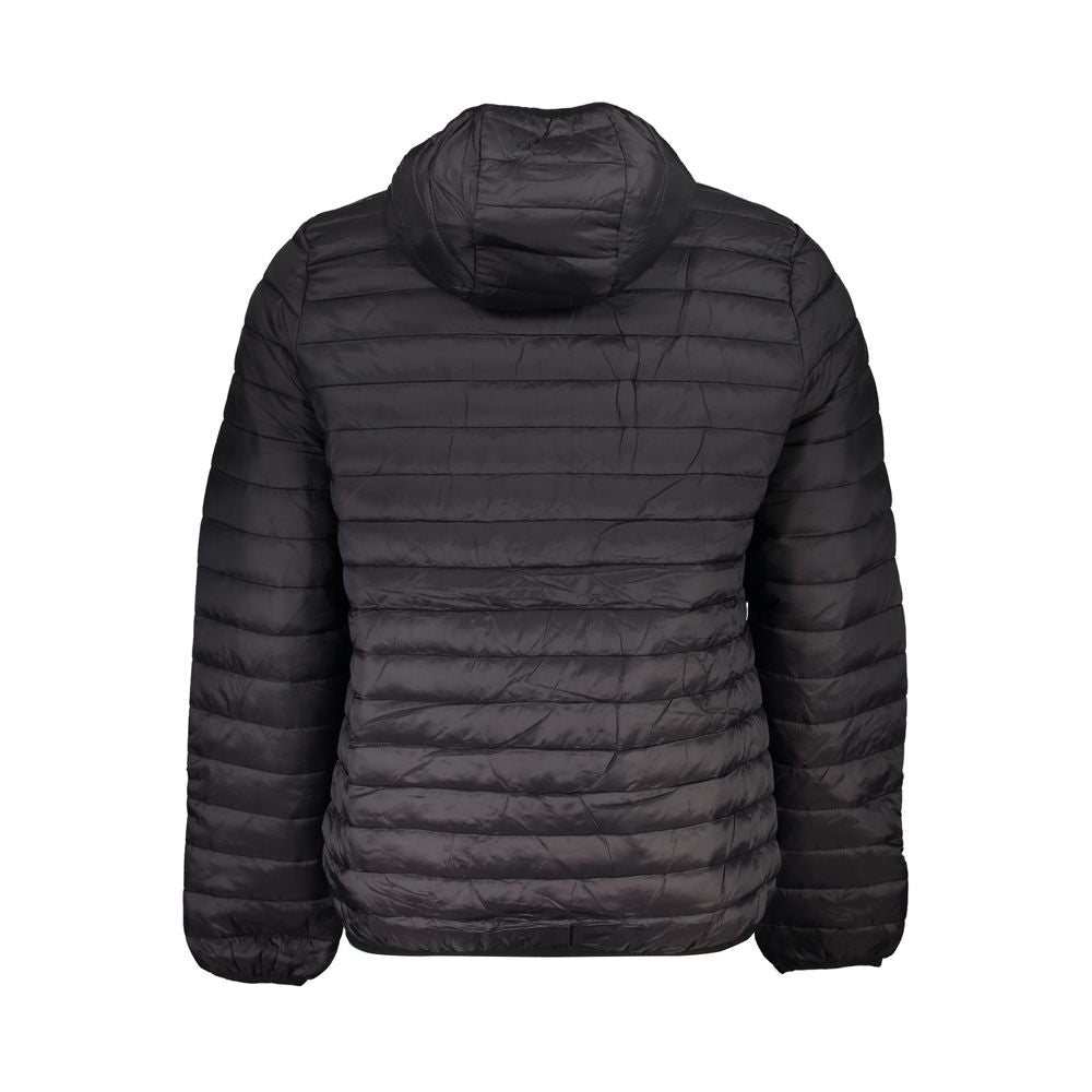 Gianmarco Venturi Long Sleeved Black Polyamide Jacket with Hood