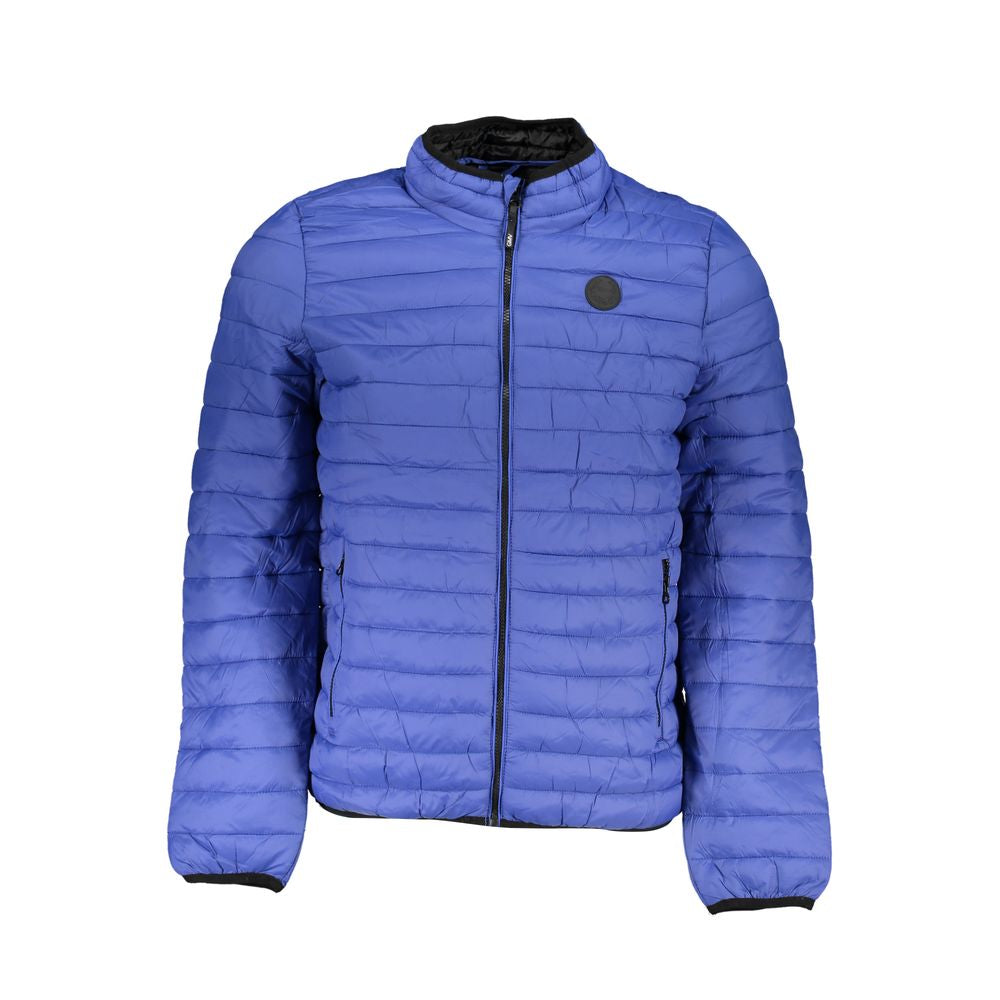 Gianmarco Venturi Blue Polyamide Long Sleeve Jacket