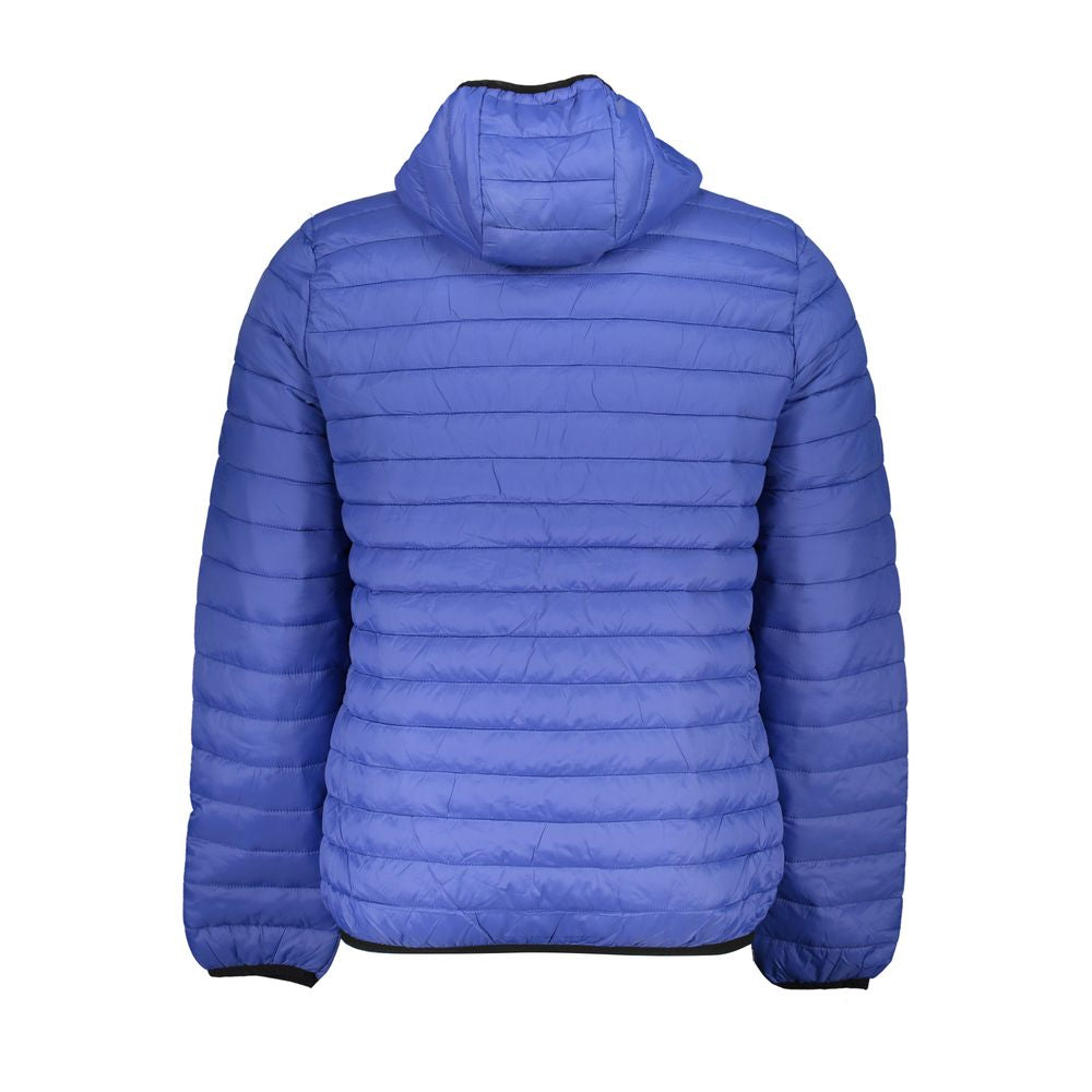 Gianmarco Venturi Hooded Blue Polyamide Jacket