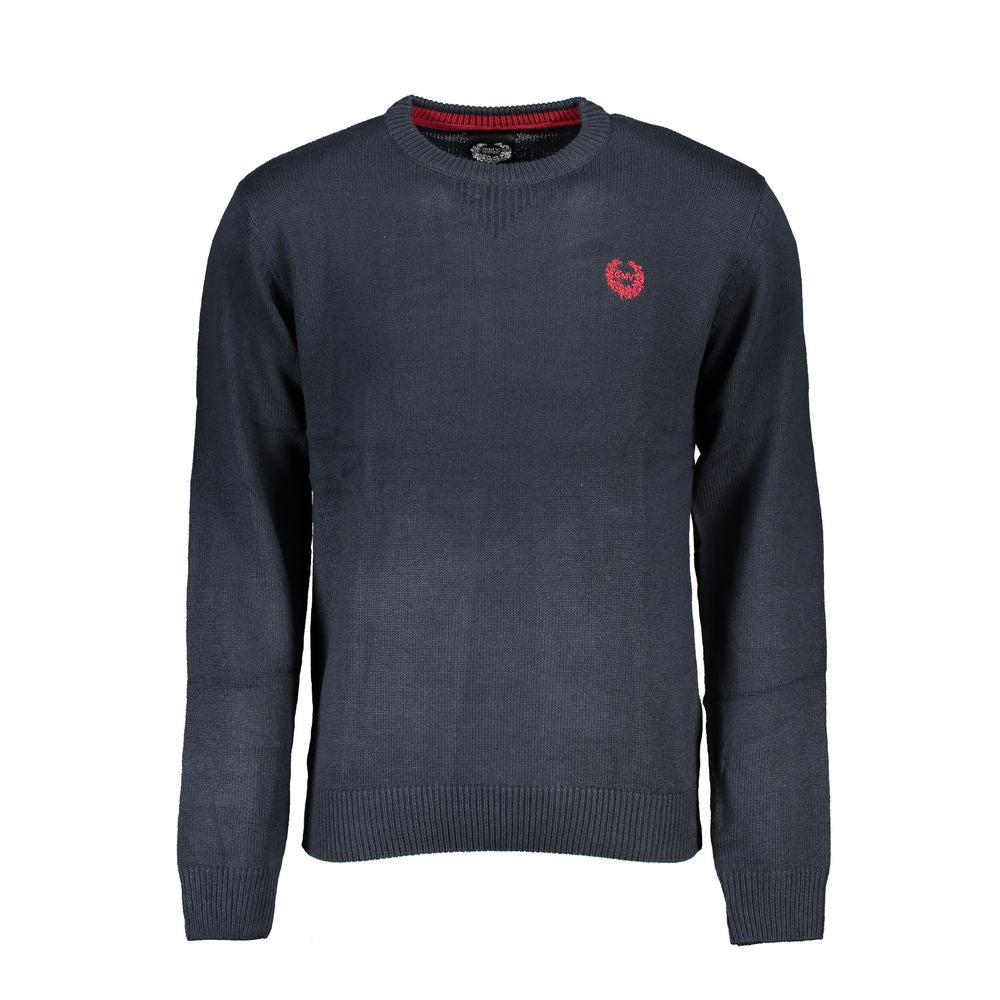Gianmarco Venturi Blue Cotton Sweater - Timeless Elegance