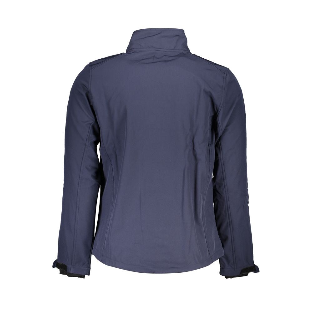 Gianmarco Venturi Blue Polyester Soft Shell Jacket for Men