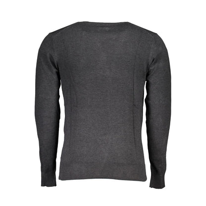 Gianmarco Venturi Gray Viscose Sweater - Effortless Elegance