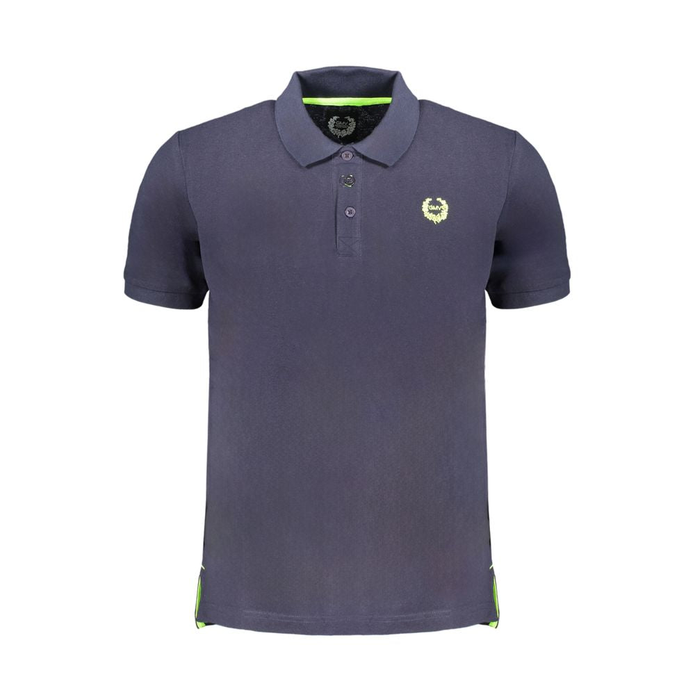 Gianmarco Venturi Blue Cotton Polo Shirt – Classic Style for Every Occasion