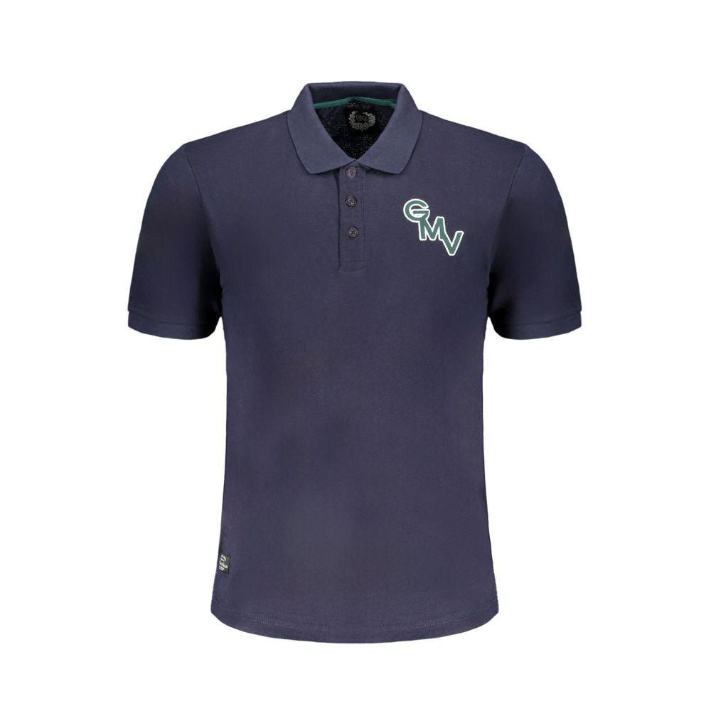 Gianmarco Venturi Blue Cotton Polo Shirt - Elevate Your Wardrobe