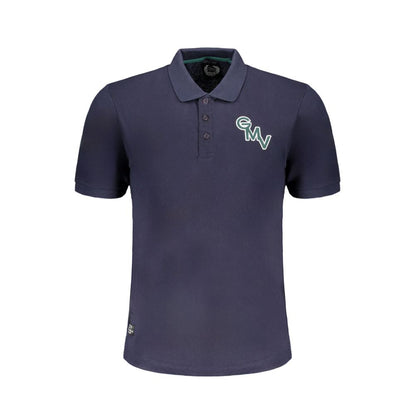 Gianmarco Venturi Blue Cotton Polo Shirt - Elevate Your Wardrobe