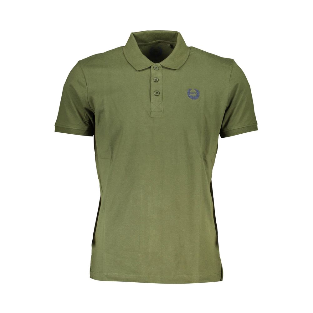 Gianmarco Venturi Green Cotton Polo Shirt - Stylish Comfort Redefined