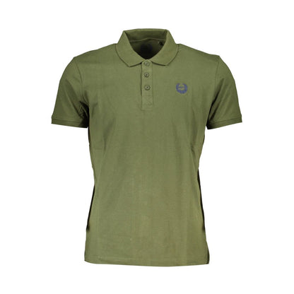 Gianmarco Venturi Green Cotton Polo Shirt - Stylish Comfort Redefined