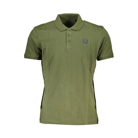 Gianmarco Venturi Green Cotton Polo Shirt - Stylish Comfort Redefined