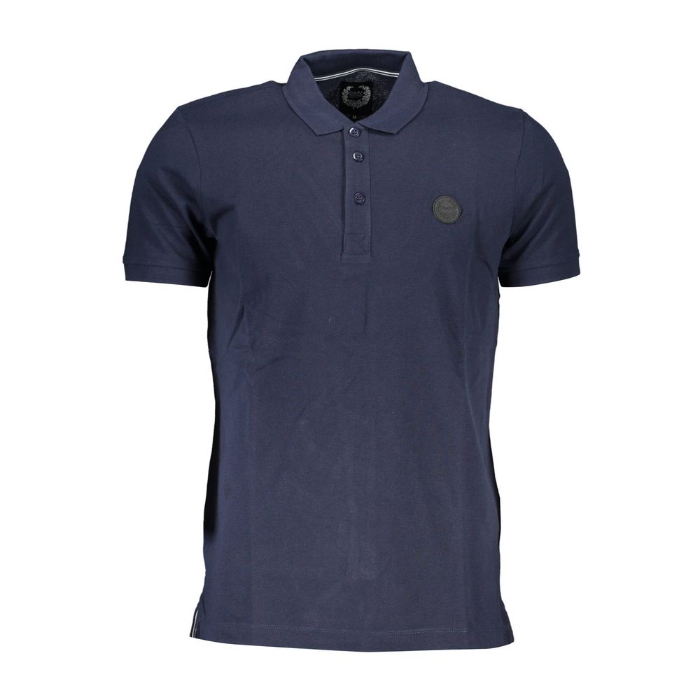 Gianmarco Venturi Blue Cotton Polo Shirt - Classic Comfort and Style