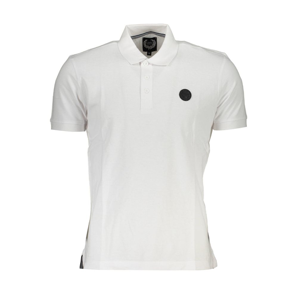 Gianmarco Venturi Classic White Cotton Polo Shirt