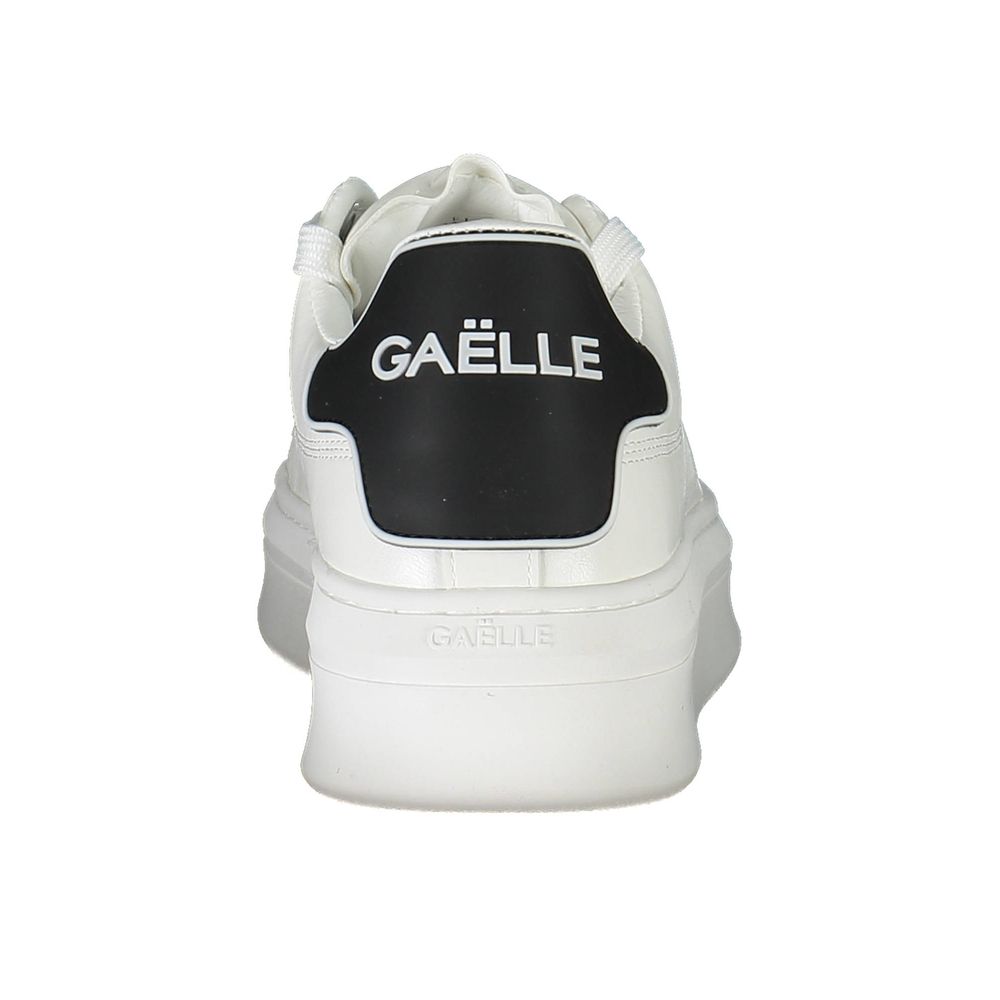 Gaelle Paris White Polyethylene Sneaker