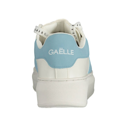 Gaelle Paris White Polyurethane Women Sneaker