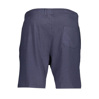 Gianmarco Venturi Blue Cotton Sports Shorts