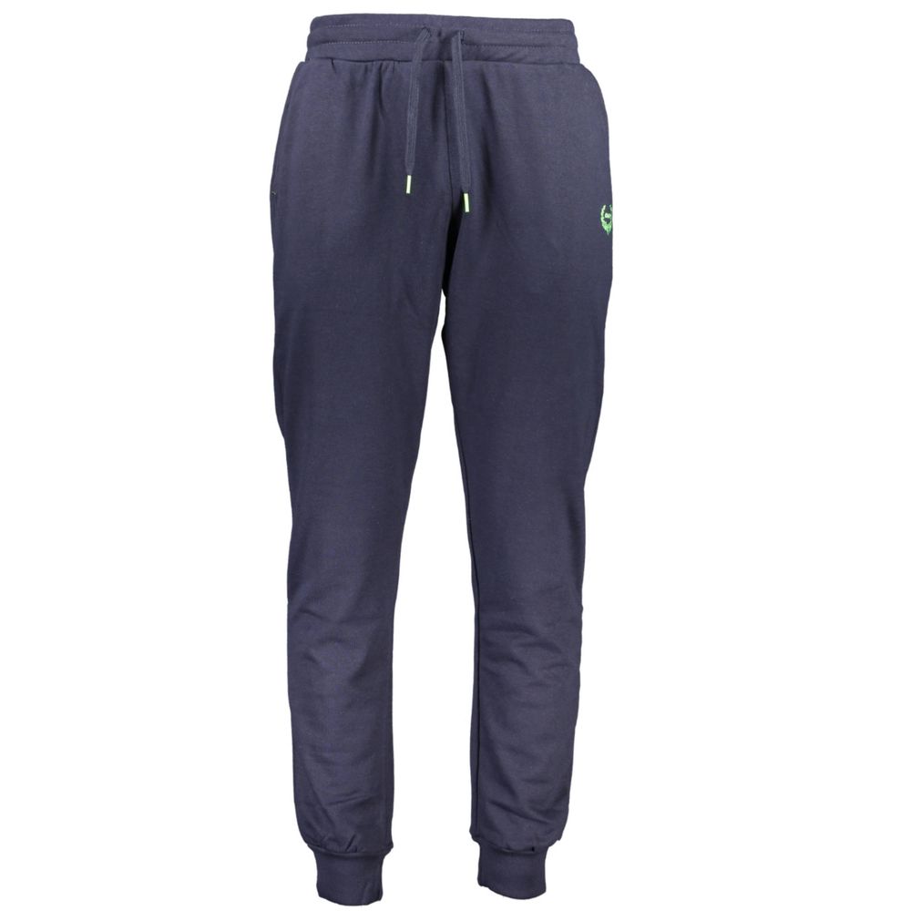 Gianmarco Venturi Blue Cotton Pants: Effortless Elegance