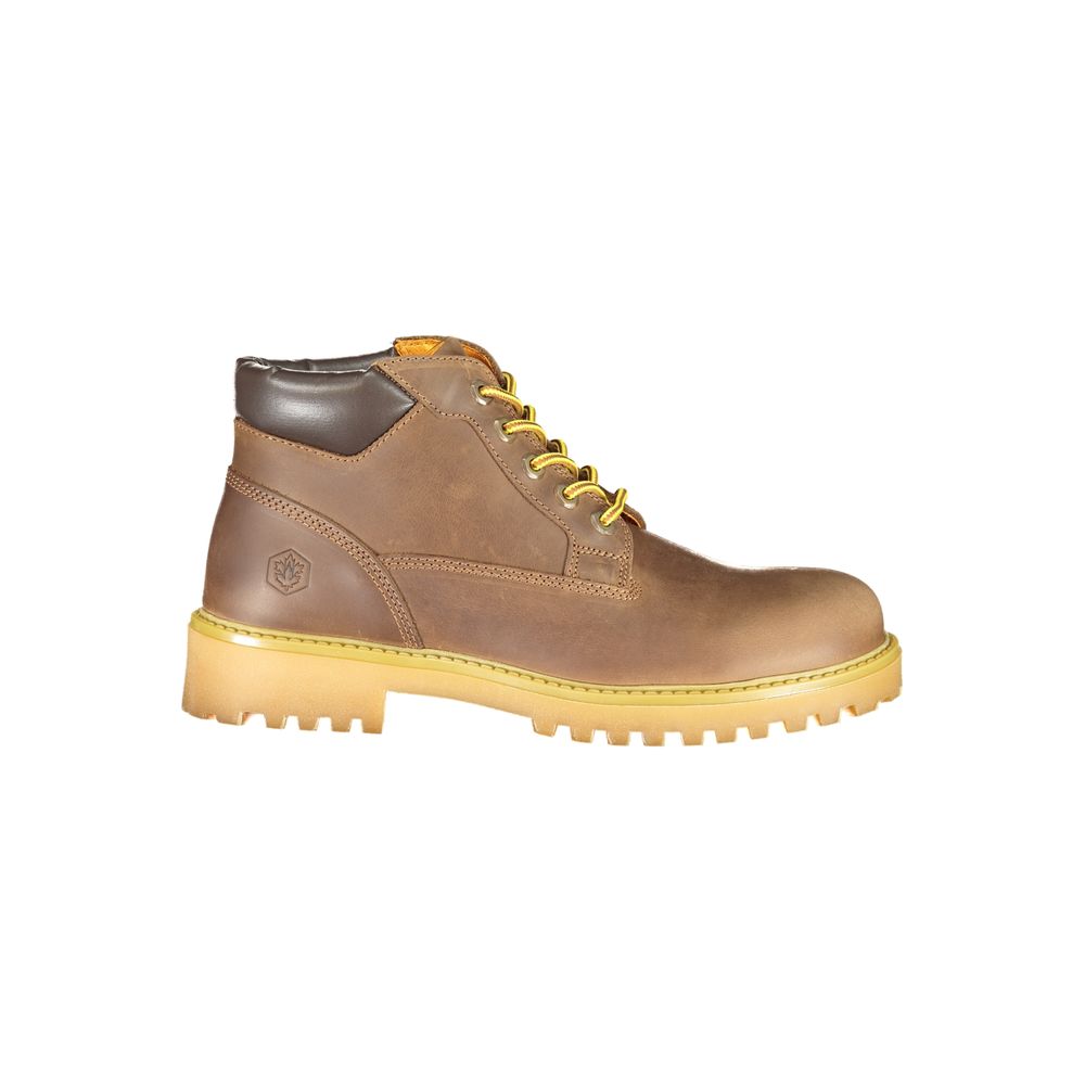 Lumberjack Brown Polyester Sneaker - Urban & Outdoor Comfort