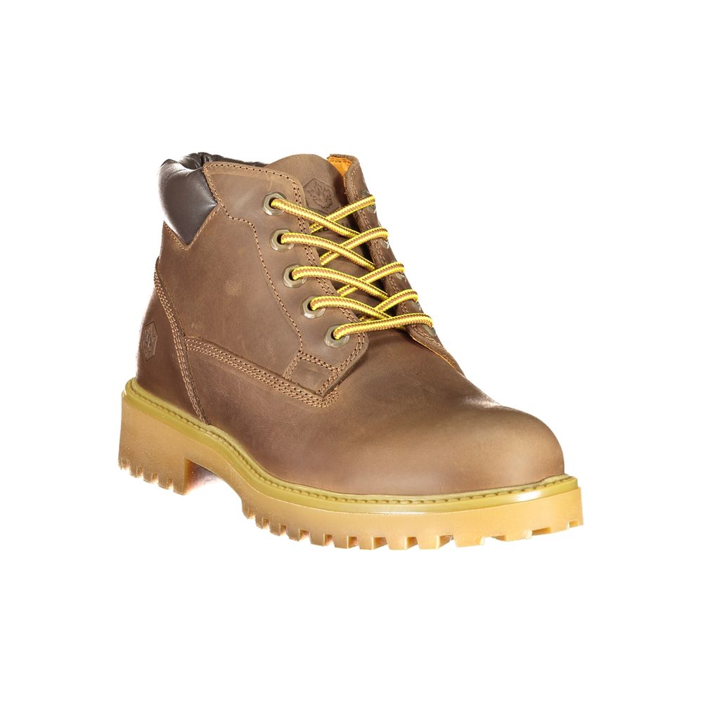Lumberjack Brown Polyester Sneaker - Urban & Outdoor Comfort