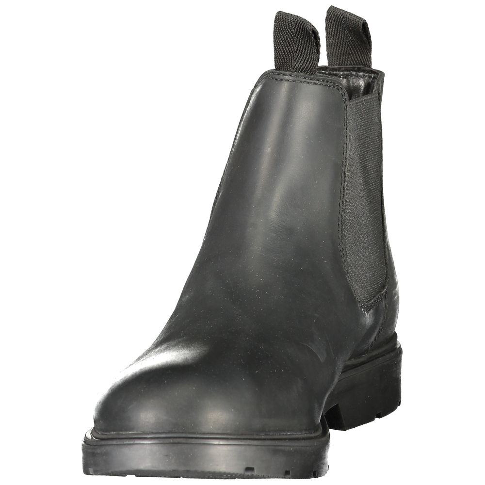 Lumberjack Black Leather Men's Ankle Boot