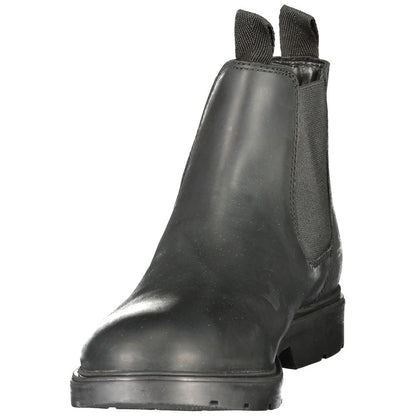 Lumberjack Black Leather Men's Ankle Boot