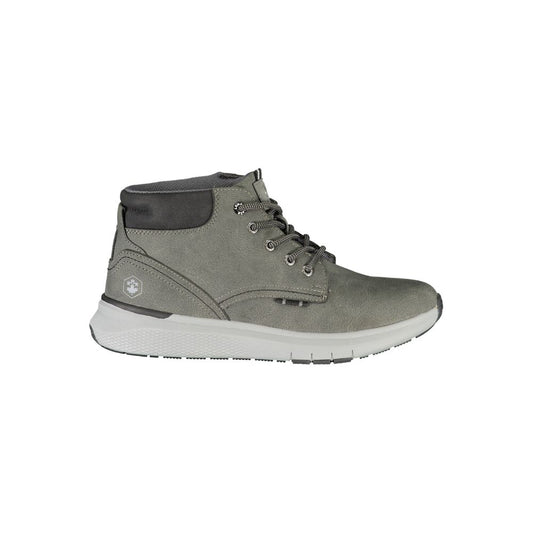 Lumberjack Grigio Polyester Men's Sneaker - Effortless Style Meets Comfort